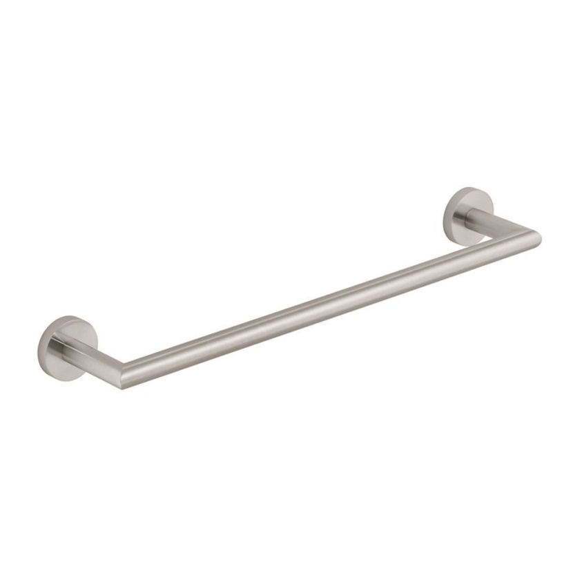 Cutout image of Vado Individual Knurled Accents Brushed Nickel Towel Rail